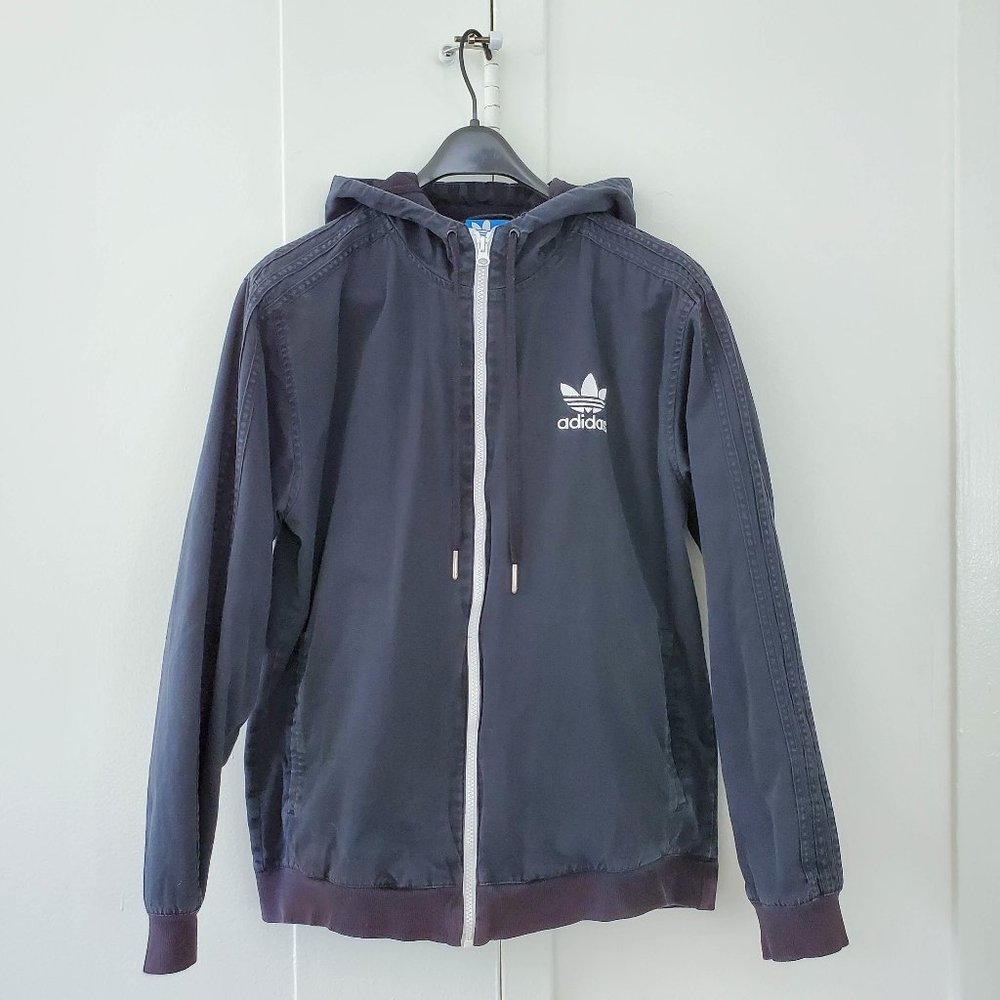 Adidas black athletic zip up hoodie